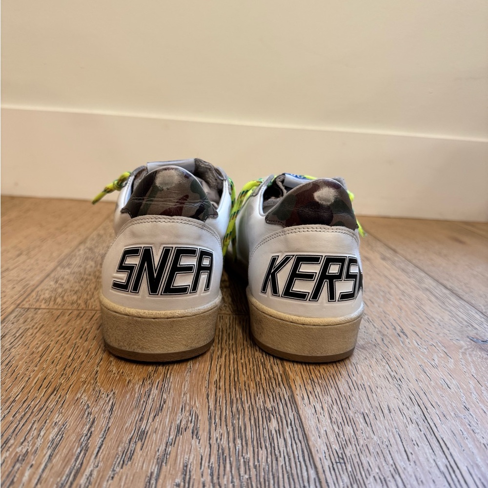 Golden Goose White, Red, Leopard, and Camo Sneakers - Exclusive Rare Design - Picture 6 of 10